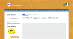 Desktop Screenshot of lithiahomesforsalerealestate.com